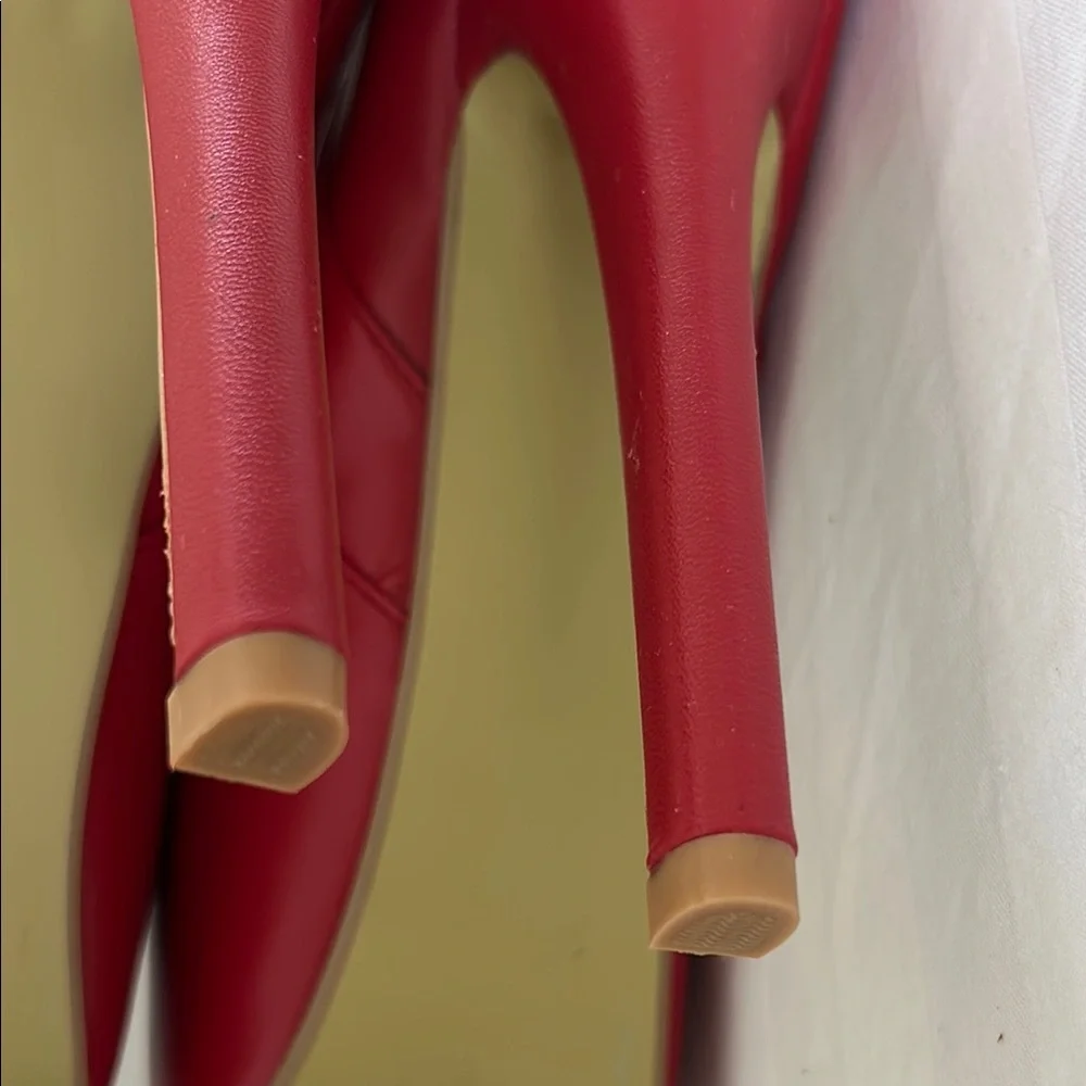 Ami Club Wear Red Over-the-Knee Women's Boots - Picture 14 of 16